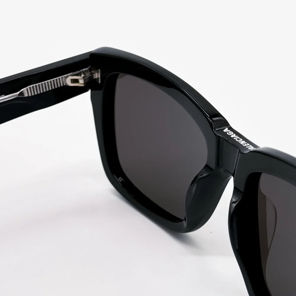 NEW BALENCIAGA BB0346S 001 SQUARE BLACK GREY UNISEX SUNGLASSES BALENCIAGA